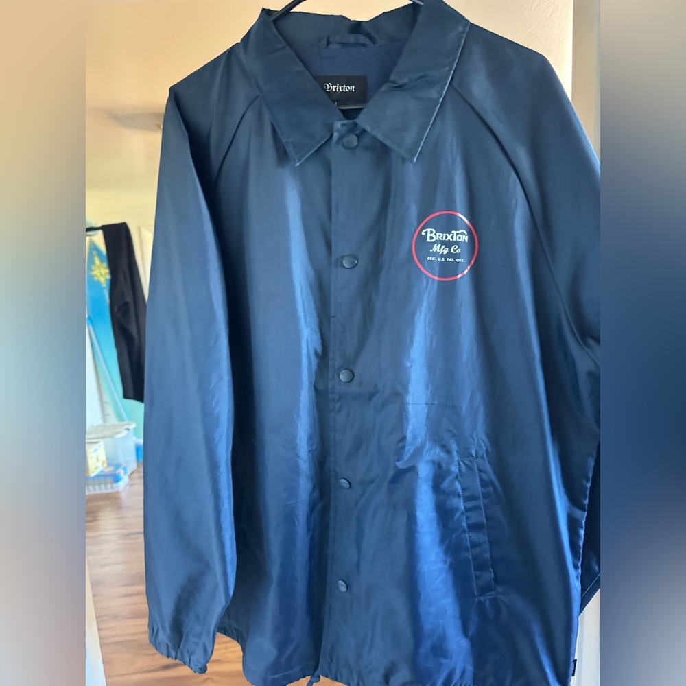 Dark Blue Brixton Windbreaker